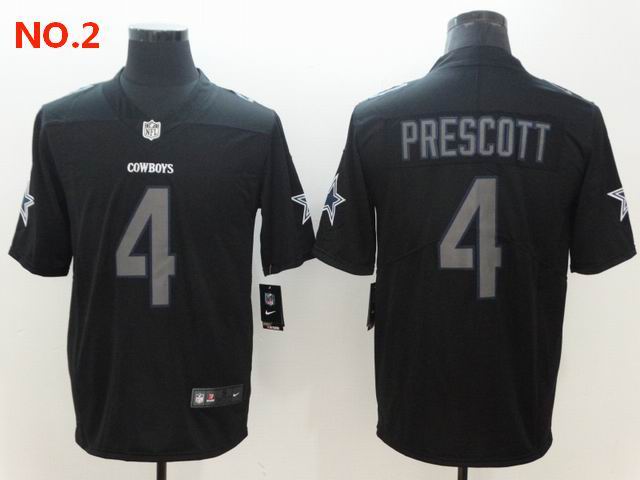 Men's Dallas Cowboys #4 Dak Prescott Jerseys NO.2;